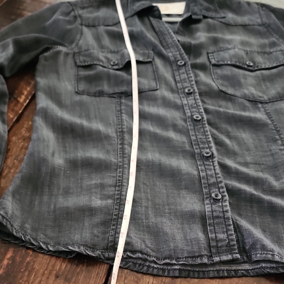 Bella Dahl Charcoal Button-Up Shirt - Picture 5 of 6